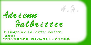 adrienn halbritter business card